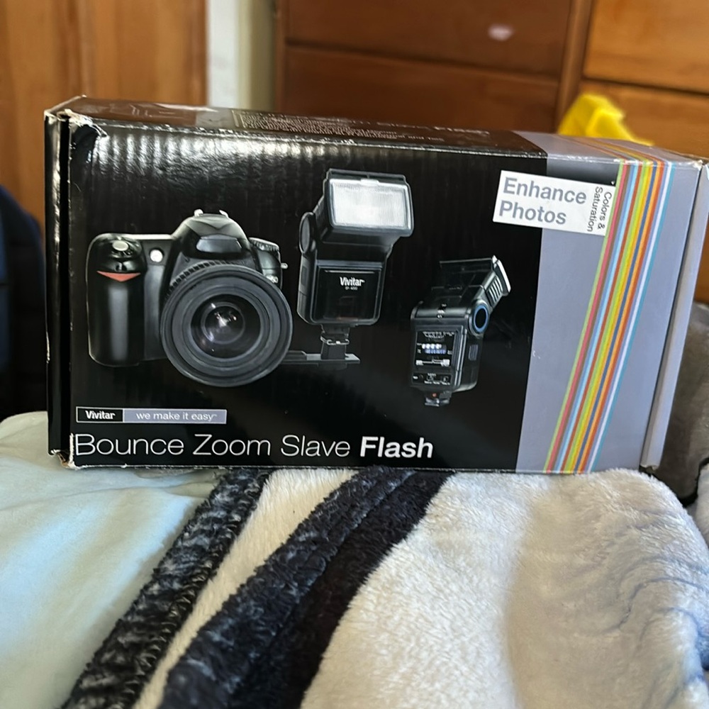 Bounce zoom slave flash never used